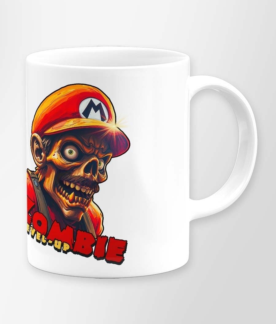 Mario Zombie Level Up taza