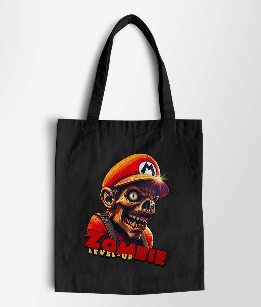 Mario Zombie Level Up totebag